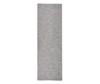 Covor de exterior, maro si negru, 80x250 cm, tesatura plata