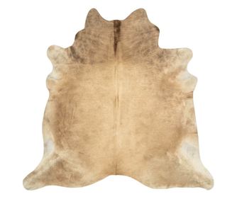 Tepih od prave kravlje kože 150 x 170 cm bež