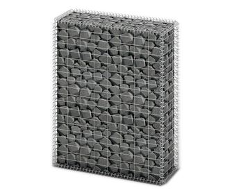 gabion kosár fedéllel horganyzott drótból 100 x 80 x 30 cm