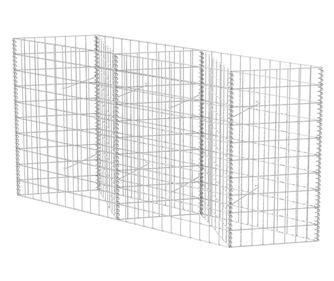 horganyzott acél gabion kosár 120 x 30 x 100 cm