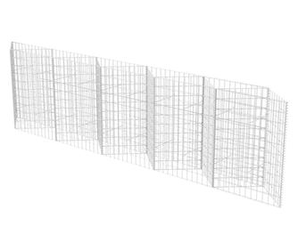 horganyzott acél gabion kosár 300 x 30 x 100 cm