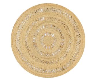 Preprosto ročno tkana juta preproga, 120 cm