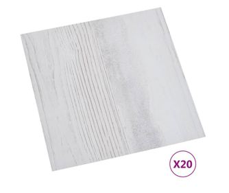 20 db világosszürke öntapadó PVC padlólap 1,86 m²