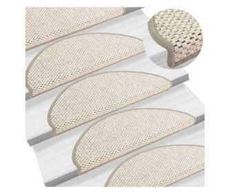 Samoljepljivi otirači za stepenice 15 kom 65 x 25 cm bež
