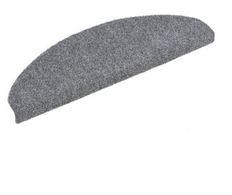Samolepilne preproge za stopnice 15 kosov 65x21x4cm svetlo sive