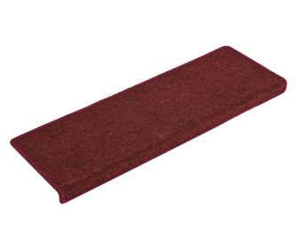 Tepisi za stepenice 15 kom 65x21x4 cm mat crveni