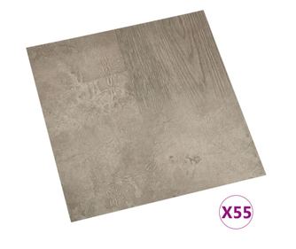 55 db szürke öntapadó PVC padlólap 5,11 m²
