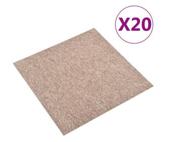 Talna obloga preproga 20 kosov 5 m² 50x50 cm bež