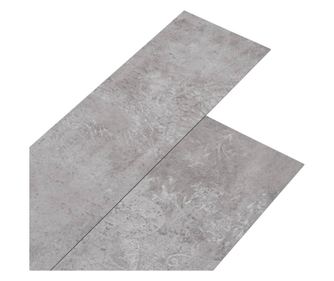 földszürke 2 mm-es öntapadó PVC padlóburkolat 5,02 m²
