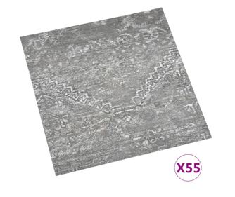 55 db betonszürke öntapadó PVC padlólap 5,11 m²