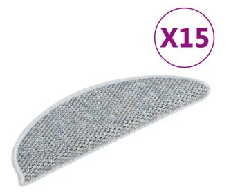 Samoljepljivi otirači za stepenice 15 kom 56 x 20 cm plavi
