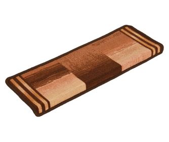 Samolepící nášlapy na schody 15 ks 65 x 25 cm hnědé