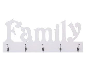 vidaXL Cuier de perete FAMILY, 74 x 29,5 cm