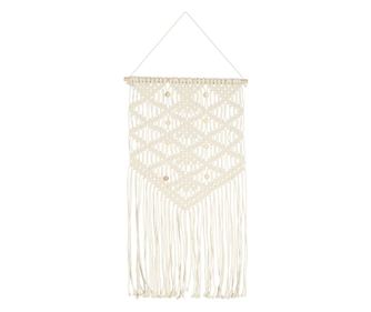 Nástěnný závěs macramé 40 x 80 cm bavlna