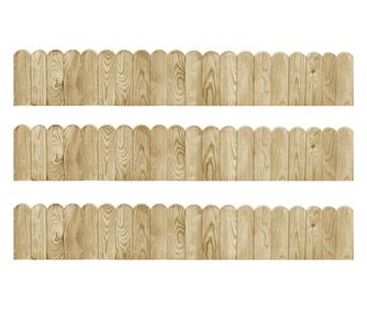 Vrtne obrobe 3 kosi 120 cm impregnirana borovina
