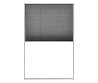 Алуминиев плисе комарник за прозорци, 80x120 см