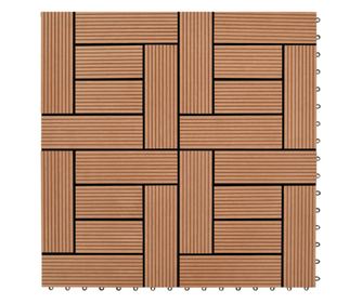 Barna színű 11 db 30 x 30 cm-es padló csempe WPC 1 m²