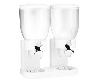 fehér dupla gabonapehely-adagoló 2 x 3,5 L
