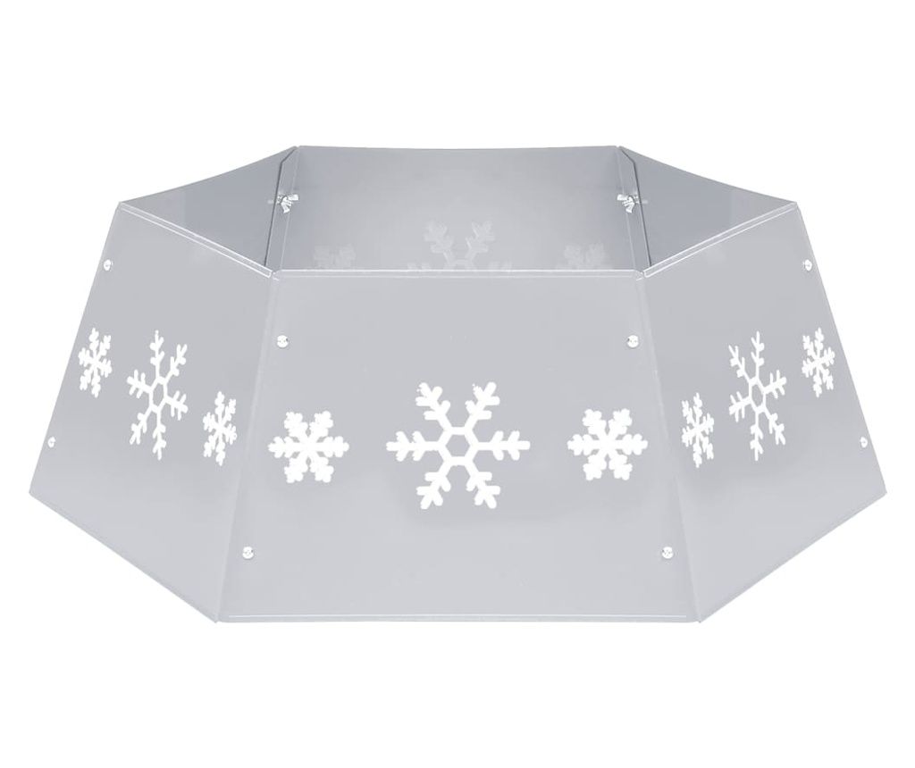 Podloga za božićno drvce srebrno-bijela Ø 68 x 25 cm 