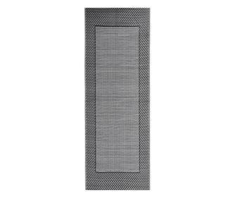 fekete PP kültéri szőnyeg 80 x 250 cm