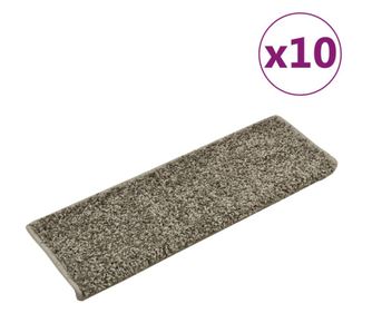 Otirači za stepenice 10 kom 65x21x4 cm sivi