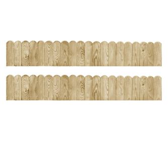 2 db impregnált fenyőfa bordűrtekercs 120 cm