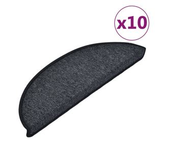 Otirači za stepenice 10 kom 56 x 20 cm antracit