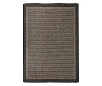 sötétbarna lapos szövésű kültéri szőnyeg 140 x 200 cm