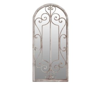Ogledalo boja pijeska 100x45 cm željezno za unutarnju upotrebu