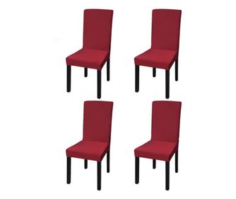 Rastezljive navlake za stolice 4 kom Bordo
