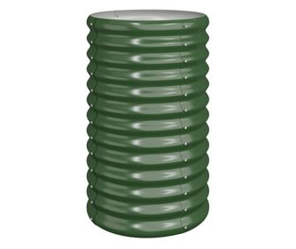 Jardiniera gradina verde 40x40x68 cm otel vopsit electrostatic