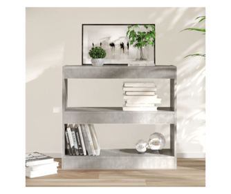 Polica/pregrada za sobu, siva beton, 80x30x72 cm