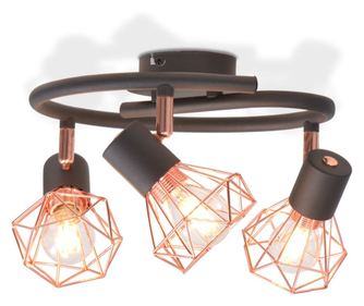 Lustra cu 3 becuri cu LED filament 12 W