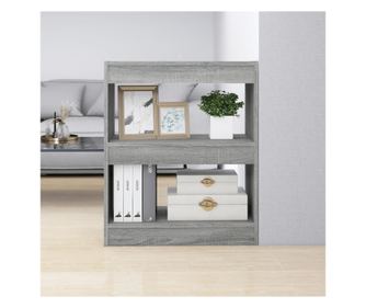 Polica/pregrada za sobu, siva sonoma, 60x30x72 cm, iverica