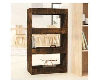 Polica/pregrada za sobu, dimljeni hrast, 60x30x103 cm iverica