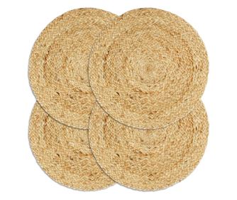 Podmetači 4 kom obični/prirodni 38 cm okrugli od jute