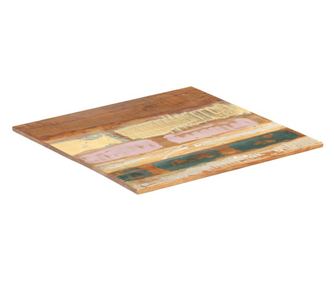 Kvadratna miza, 60 x 60 cm, reciklirano masivno les, 15-16 mm