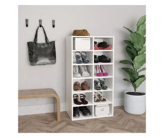 Ormarić za cipele, bijeli, 54x34x100 cm, iverica