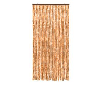 Zastor protiv insekata oker-bijeli 100 x 220 cm šenil