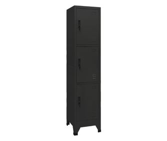 Feketre festett, 38x45x180 cm-es acl