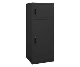 Omara za sedlo antracit 53x53x140 cm jeklo