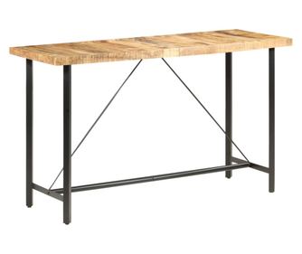Barna miza, 180x70x107 cm, neobdelano mango les.