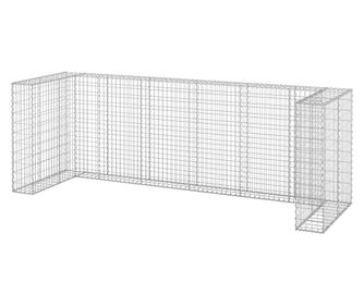 Gabionski zid za kante od pocinčanog čelika 325 x 100 x 110 cm