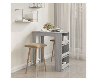 Szrke sonoma tlgyfa polcos brpult 102x50x103,5 cm laminlt faforgcslap