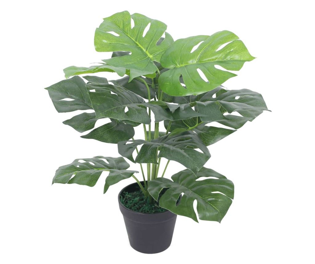 Umjetna Biljka Monstera s Posudom 45 cm Zelena 