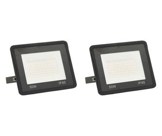 2 db hideg fehér fényű LED-es reflektor 50 W