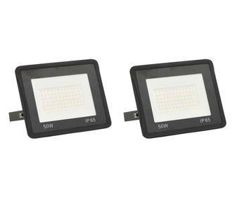 2 db meleg fehér fényű LED-es reflektor 50 W