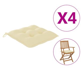 Pernk szkhez, 4 db, krmszn, 40 x 40 x 7 cm, textil