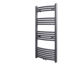 Kopalniški radiator z ukrivljenimi cevmi 500x1160 mm siv