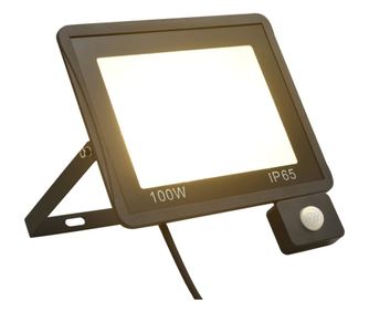 meleg fehér fényű szenzoros LED-reflektor 100 W